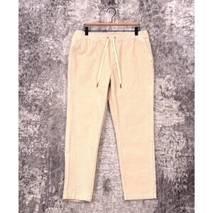 Dandy Del Mar Corsica Corduroy Pants Large Mens Drawstring Resort Cream